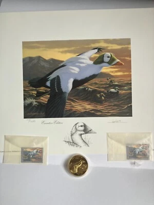 RW59 Federal Duck Stamp Print ***JOE HAUTMAN*** Excutive Ed.  43/450 2 stamps - Image 1 of 4