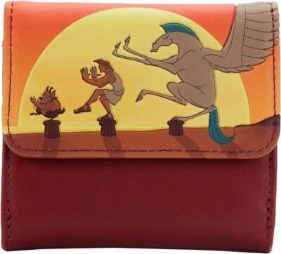Cartera Billetera Loungefly Hércules 25 Aniversario Diseño Puesta de Sol Disney Nueva con Etiquetas Foto 1 de 3