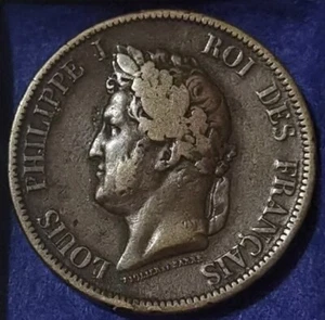 GUADELOUPE - Louis Philippe - 10 cent 1841 A pour les iles Marquises - 301K Mint - Bild 1 von 2