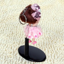 10x Adjustable Doll Bear Stand Holder Display w/ Black Plastic Base 4.1-5.1 Inch