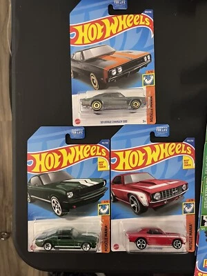 Hot Wheels (Muscle Mania) - "Dodge Charger 500 1969" -'65 Mustang -69 Copo Camaro Foto 1 de 4