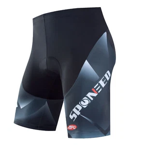 Pantalones Cortos de Ciclismo Sponeed Hombres Acolchados MTB Carretera Montar Pantalones Elásticos Medias de Bicicleta - Imagen 1 de 8
