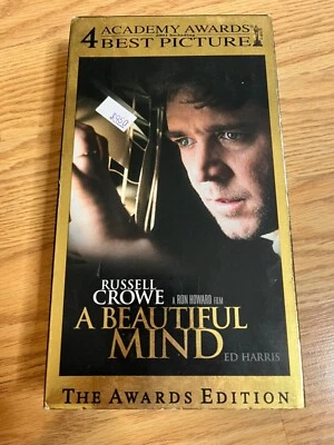 A Beautiful Mind VHS Tape The Awards Edition Russell Crowe Ed Harris Universal 2 - Image 1 of 4