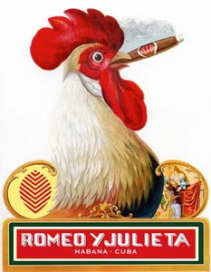18x24"Poster Decor.Room art print.Mancave Cuban cigar.Rooster.6006 - Picture 1 of 1