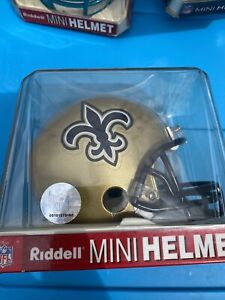 New Orleans Saints VSR4 Riddell Football Mini Helmet New in Box