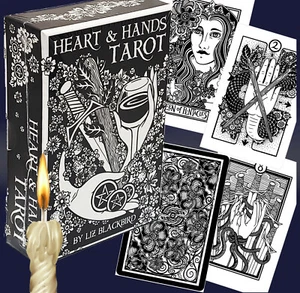 Esoteric HEART & HANDS TAROT 72 pg Guidebook 78 Cards Blackbird AUTHENTIC NEW - Picture 1 of 12