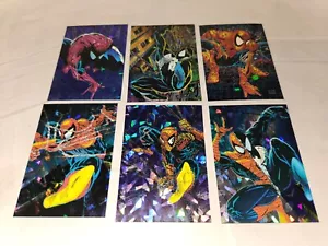 Spider-Man Mcfarlane Era Comic Images Card Set COMPLETE Prism 1-6 + Base Set - Picture 1 of 18