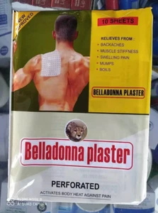 Belladonna Pflaster (10er Set Pflaster) pflanzliches Schmerzlinderung Pflaster - Bild 1 von 2