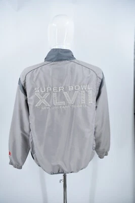 Jaqueta Pulôver Superbowl XLVII 2013 Baltimore Ravens Bordada 1/4 Zíper Grande - Imagem 1 de 4