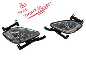 2011 2012 2013 HYUNDAI ELANTRA PAIR RIGHT & LEFT SIDE FOG LIGHTS TYC - Picture 1 of 8