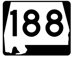 Alabama State Route 188 Sticker R4587 Highway Sign Road Sign Decal - Picture 1 of 1