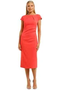 Ginger & Smart Prospective Pink Midi Dress Size 10 AU Preloved - Bild 1 von 12