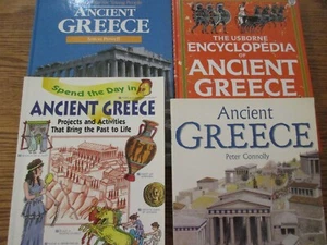Greek Studies Books (Usborne/Spend the Day/Footsteps in Time+) - Picture 1 of 4