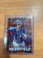 Whit Merrifield 2022 Topps Fire Orange Parallel #/199  #21 KANSAS CITY Royals SP