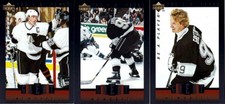 (3) Wayne Gretzky Great Memories 1995-96 Upper Deck Be A Player BAP insert cards