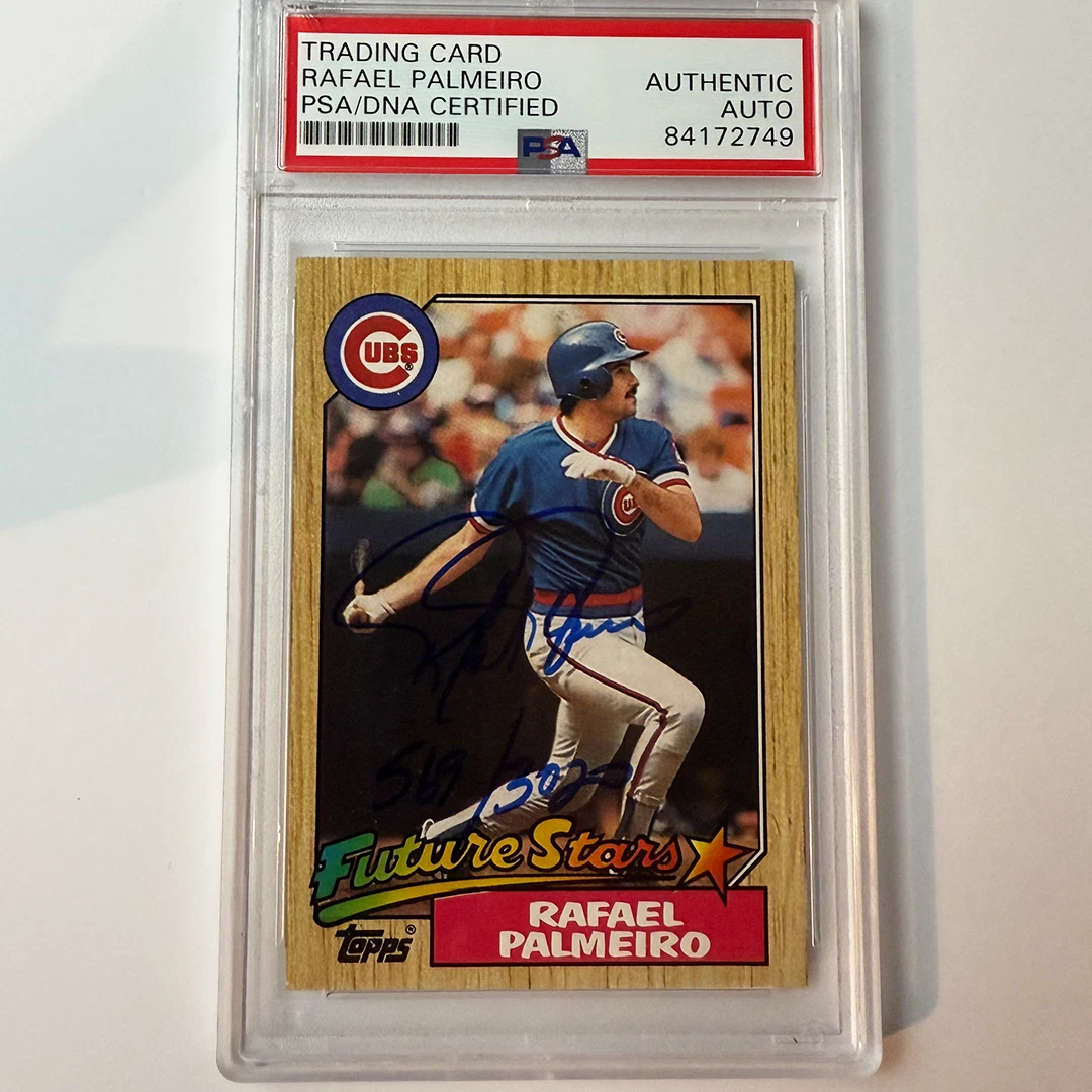 Topps Rafael Palmeiro Baseball 1987 Season Sports Trading Cards