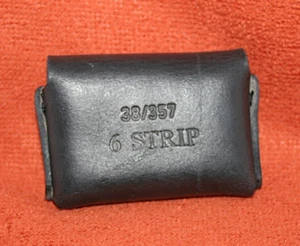 38 or 357 Ammo 6 rd speed strip holder Bond Arms leather pocket carry wallet - Picture 1 of 16