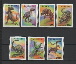 1994 Tanzanie les dinosaures 7 timbres neufs MNH /TR7125 - Imagen 1 de 1