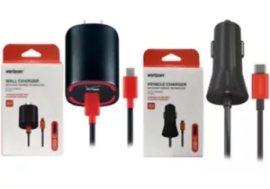 Verizon OEM Type C USB-C 6ft. 9.2V/3A Vehicle Car /Wall Home Quick Fast Charger - Picture 1 of 3