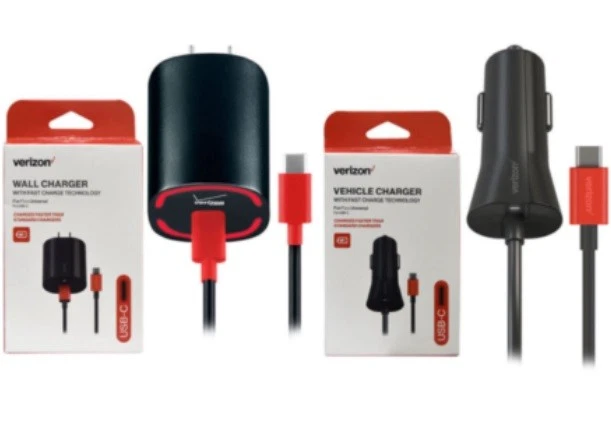 Verizon OEM Type C USB-C 6ft. 9.2V/3A Vehicle Car /Wall Home Quick Fast Charger - Image 1 of 1