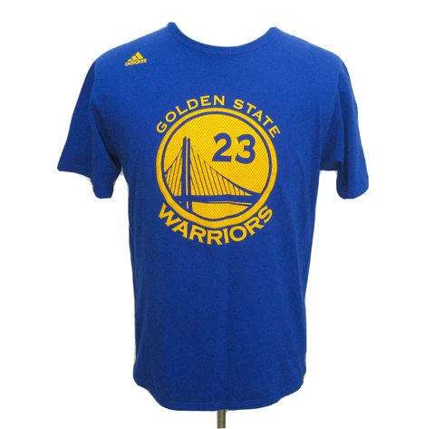 DRAYMOND GREEN #23 Mens Size Large Blue Adidas Golden State Warriors NBA T-Shirt Cover