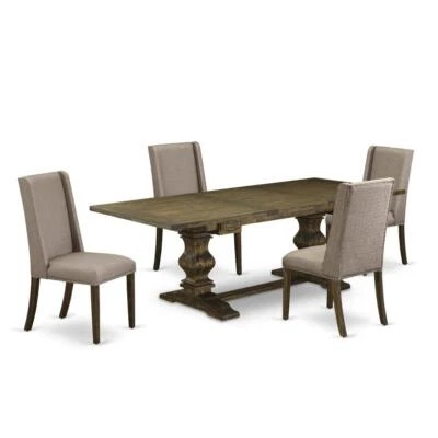 Lassale 5 Piece Kitchen Set Includes a Rectangle Dining Room Table with... - Image 1 of 4
