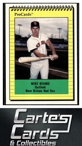 Mike Beams 1991 ProCards #362  New Britain Red Sox