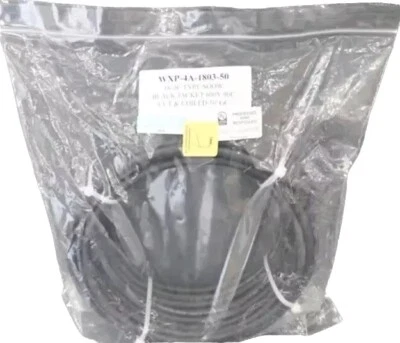 50' Multi-Conductor Black Cable, STR, 18/3C Carol SOOW WXP-4A-1803 - Image 1 of 4