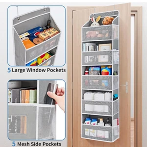 Over the Door Hanging Organiser Space Saving 5 Pockets Wardrobe Toys Storage UK - Picture 1 of 6