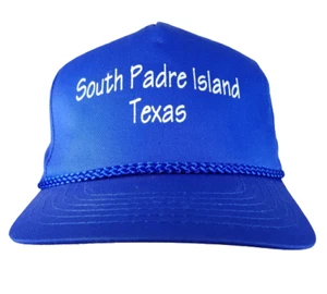 South Padre Island Texas Snapback Hat Cap Cobra OSFA Vintage - Picture 1 of 10