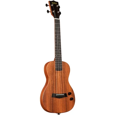 Kala Solid Body Tenor Acoustic-Electric Ukulele with Gig Bag Flame Acacia - Image 1 of 4