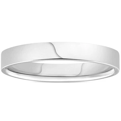 Flat High Polished 3MM Wedding Band 950 Platinum - Изображение 1 из 4