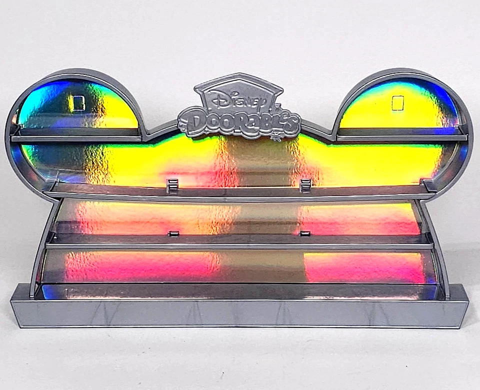 Disney Doorables Wall Shelf Figure Toy Display Case Silver Celebration Of Wonder - Image 1 of 4