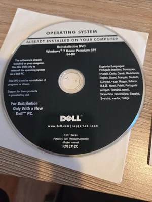  Windows 7 Reinstallation CD & Dell Software N411z Drivers - Image 1 of 3