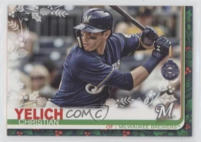 2019 Holiday WalMart Mega Box Rare Variation Christian Yelich (Oranament On Bat) - Image 1 of 2