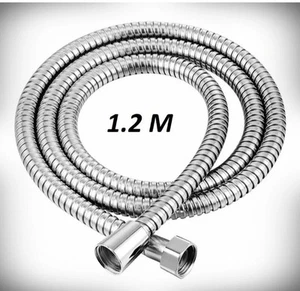 DUSCHSCHLAUCH 1,2M EDELSTAHL FLEXIBEL CHROM DUSCHE BAD ROHR - Bild 1 von 1