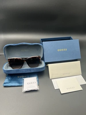Gucci Havana Cateye Sunglasses GG-0458-S Gradient Sunglasses - Image 1 of 4