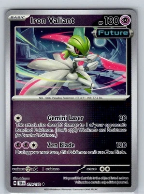 Iron Valiant - 079/162 Normal Uncommon SV05: Temporal Forces NM - Image 1 of 2