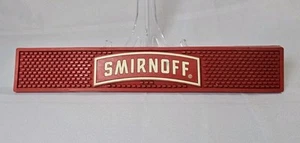 Smirnoff Liquor Beer Red Rubber Bar Mat Cocktails Game Room Man Cave - Picture 1 of 3