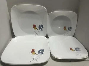 Corelle Country Dawn 6 Pcs Lot Rooster See Description. 2982 - Picture 1 of 12