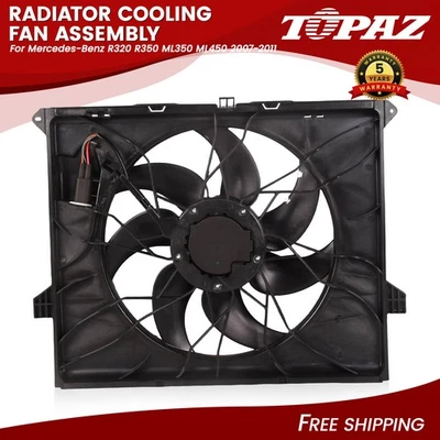 Conjunto de ventilador de refrigeración del radiador para Mercedes-Benz R320 R350 ML350 ML450 2007-2011 Foto 1 de 4