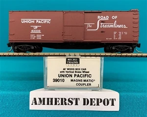 39010 Micro Trains Union Pacific Box Car N Scale UP New - Picture 1 of 2