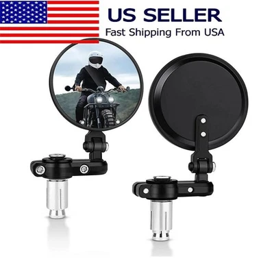 For Honda XL1000V XL700V NT700V XL125V XR230 APE50 7/8" Foldable RearView Mirror - Image 1 of 4