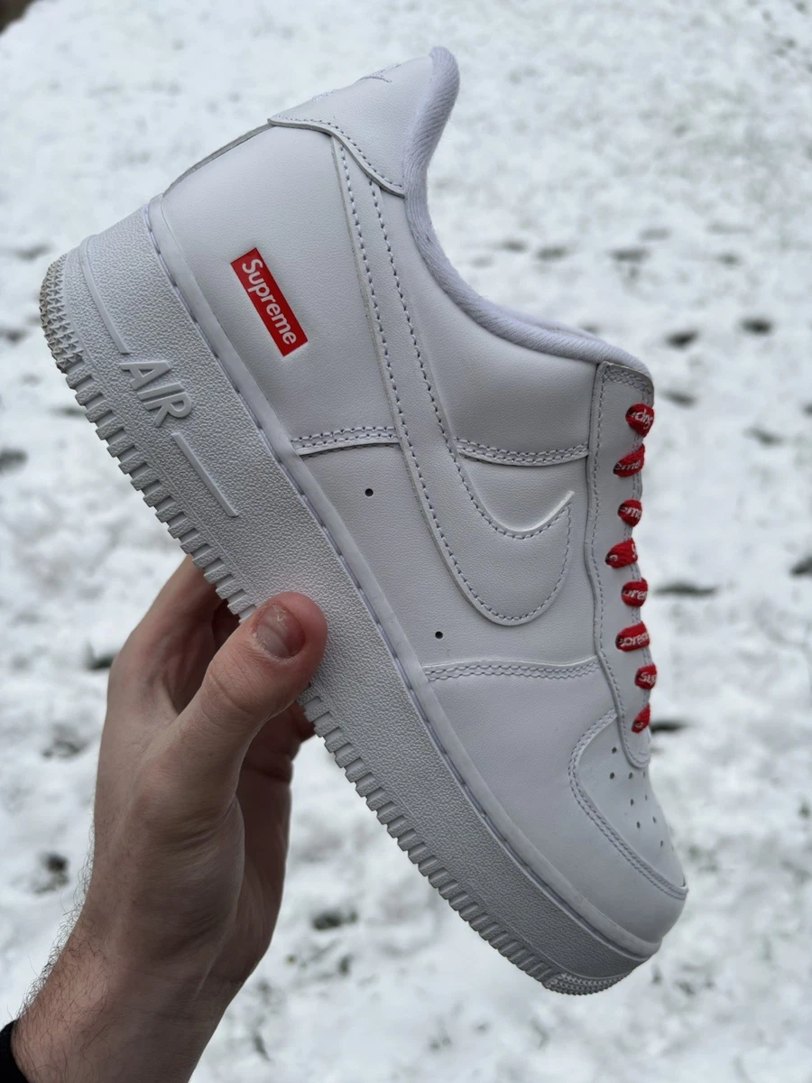 Nike Air Force 1 x Supreme Low Box Logo - White for Sale