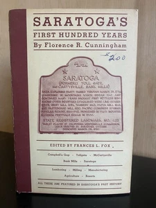 Florence R Cunningham Saratogas erste 100 Jahre HB/DJ 1967 CA Geschichte - Bild 1 von 16