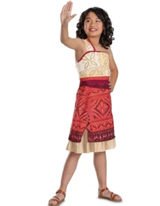 Disney's Moana Princess Costume Dress Hawaiian Luau Girls, Size S (6/6X) NEW - Picture 1 of 6