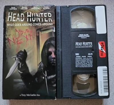 HEAD HUNTER 2002 Dead Alive VHS RARE HTF Troy McGatlin Slasher Horror Vintage - Image 1 of 4