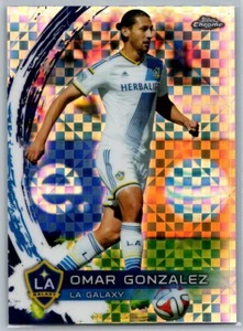 2014 TOPPS CHROME MLS SOCCER X-FRACTOR 17 OMAR GONZAEZ GALAXY - Picture 1 of 2
