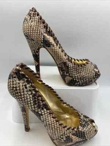 Ted Baker Snake Print Platform Court Heels. Peep-toe. Uk3 Eu36 - Picture 1 of 20