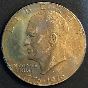 1976-D BICENTENARIO DÓLAR EISENHOWER MS BU - TONIFICADO - GRAN DETALLE -1 - Imagen 1 de 2